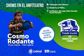 El anfiteatro del Salto Grande será escenario de una propuesta recreativa para toda la familia.