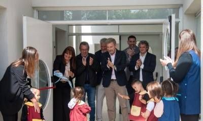 Frigerio inauguró obras educativas y recorrió trabajos de infraestructura en Federación