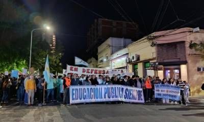En Concordia también se realizó una multitudinaria marcha universitaria